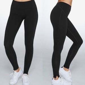 Spanx Split Hem High Waist Black Everywhere Firm Control Leggings